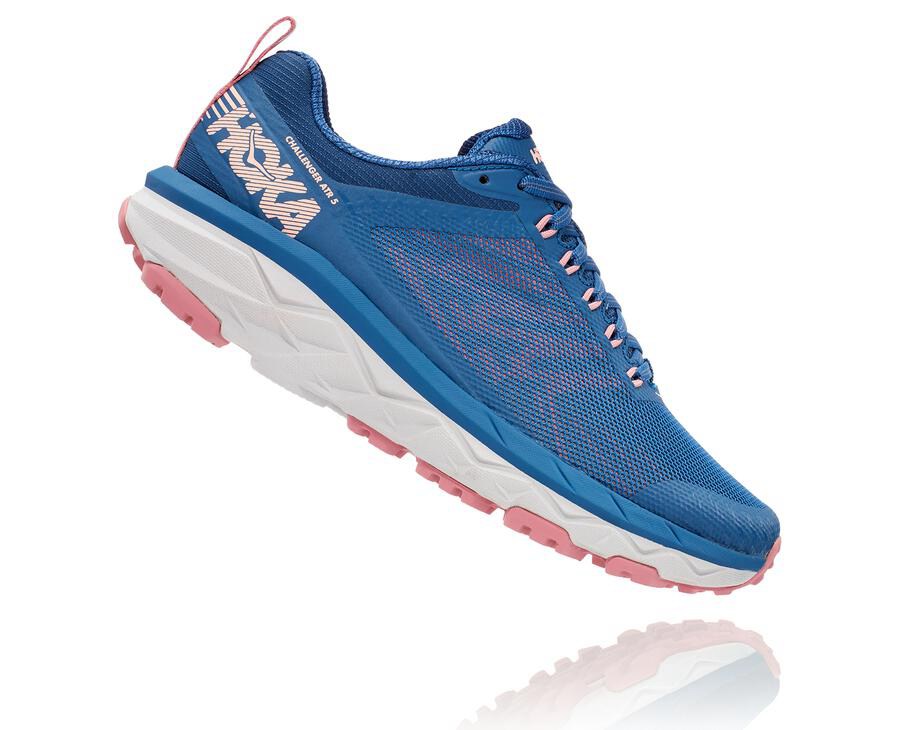 Tenis Trail Hoka One One Feminino Azuis - Challenger Atr 5 - 175-UMXBQL